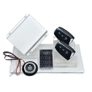 Pke Car Alarm Remote Engine Start System Keyless Push Button Engine Start Stop System with Two Remote