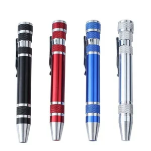 8 in 1 Mini Aluminum Screwdriver Set