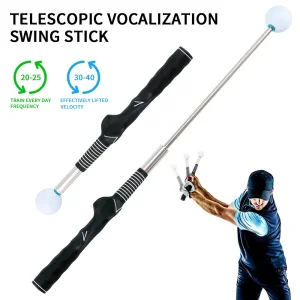 Wholesale Golf Tempo Swing Trainer Equipment Telescopic Warm up Practice Golf Training Aid