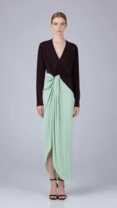 High Quality Elegant Long Maxi Skirt Silk Dress for Women Custom Wholesaler for Formal Occasions French V Neck Casual Summer