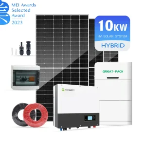 Hybrid Solar System Residential 3kw 5kw 10kw System Customized with Battery