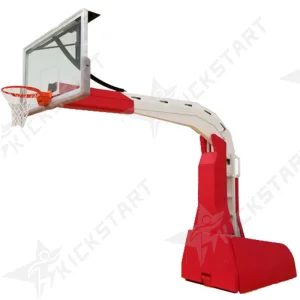 Fiba Standard Movable Electric Hydraulic Basketball Stand American Backstop for Competition