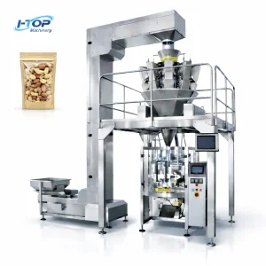 High Efficiency Fully Automatic Multihead Weigher Vertical Packaging Machine VFFS for Peanuts, Popcorn, Rice, Nuts &amp; Candy