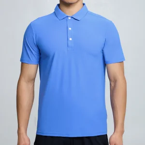 Wholesale Quick Dry Gym Polo 78%Polyester 22%Spandex Breathable Training Polo Shirts Workout Gym Sportswear for Men Fitness