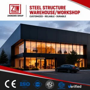 Zhongwei Low Cost Prefab Warehouse