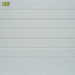 MDF Tongue and Groove Precast Concrete Panel Groove Wooden Polyester Acoustic Pipe Wall Raised Panel Steel Garage Door Press