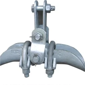 Hardware de línea de estampado galvanizado Xgu, abrazadera de suspensión con clevis