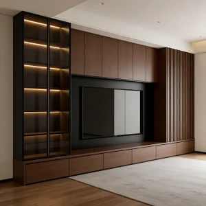 Minimalist Wooden TV Cabinet