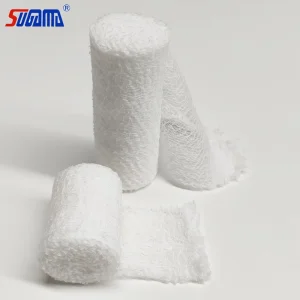 High Absorbent Sterile Fluff Krinkle Gauze Roll Bandage
