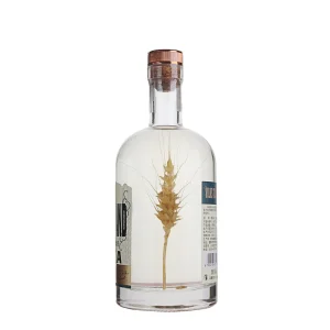 Wholesale Factory design 1000 ml clear round shape liquor glass bottle