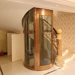 FUJI Round Glass Elevator Home Use Passenger Panoramic Elevator Lift