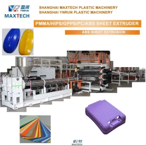 Hot Sale China Plastic Machine of ABS/HIPS Sheet/Plate Film Production Line/Extrusion Line/Extruder with Single Screw for Luggage/Refrigerator