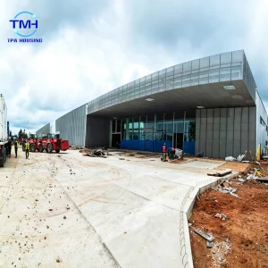 Factory Direct Custom Fabricated Pre Engineered Shopping Mall Structural Steel Framing Large Span Commercial Steel Building