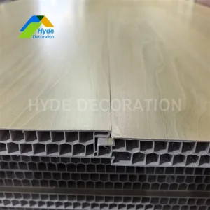 High Quality 400X26mm Hollow PVC Interior Decorative Wall Partition Panel for Hotel House Office
