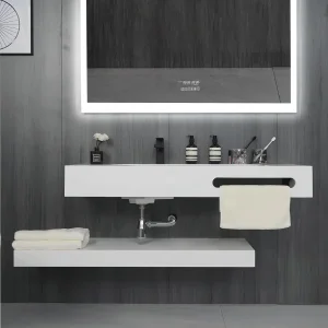 Conjunto de Pia de Banheiro Flutuante Ultra Moderno