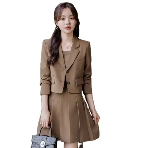 Plus Size Women's Fashion Blazers with Darted Waist and Extended Sizes for Curve Figures Blazers Ladies Women