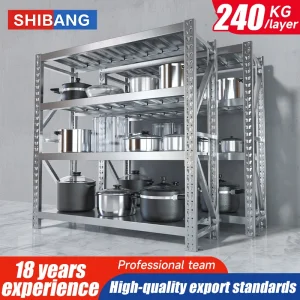 High Quality Warehouse Shelf Standard Medium Duty Rack Multi-layers 304 Stainless Steel Kitchen Shelves