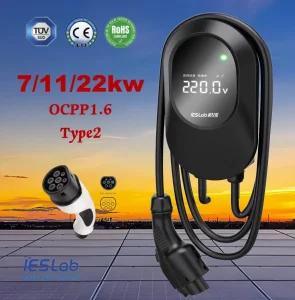 Factory Direct Sales AC Plug Customizable 7kw/11kw/22kw 32A EV Charger Points Car Battery Electric Vehicle Charging Points