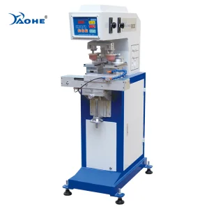 Double Pads Double Color Ink Cup Offset Printing Machine with Shuttle Worktable