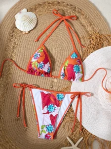 Swimwear Swimsuit Beach Swim Wear Women Swim Suits Custom Swimwear Bikinis With Cover up High Waist Bathing Suits for Women