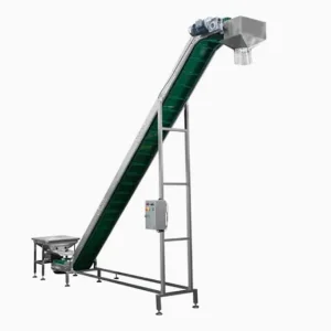 Automatic Sea Food Inclined PU Belt for Vegetable Transport Conveyor Climbing Incline Lifting Elevator Belt Conveyor Industry