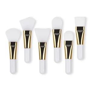 Custom Logo Mini Short Handle Mask Brush Makeup Portable Beauty Facial Mud Soft Silicone Brush Face Mask Applicator Brushes