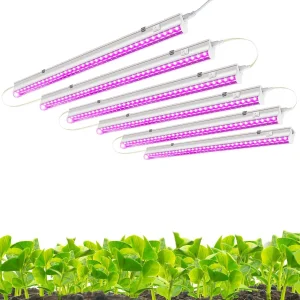 Full Spectrum T8 T5 Inoor Tube Linkable Garden Ceiling Light Purple Red Blue UV Ceiling Lamp PC on off Switch Plant LED Grow Light