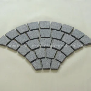 Granite Mesh Backed Pavers Cobblestone