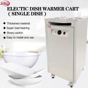 Commercial Electric Dishes Warming Cart Plate Warmer Cabinet