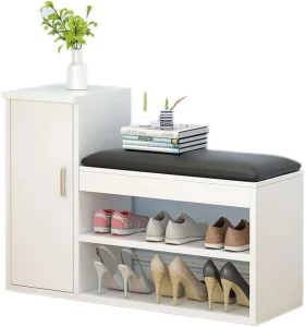 Shoe Storage Bench,Shoe Rack WithOrganizer Wooden Bench for Entryway Hallway Living Room