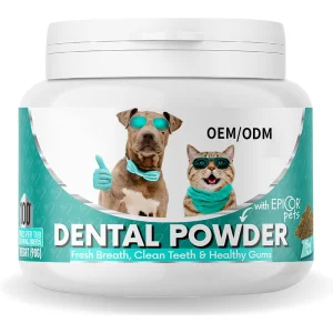 Dental Powder for Dogs &amp; Cats OEM/ODM Clean Teeth Healthy Gums &amp; Fresh Breath Manage Plaque &amp; Tartar Build-Up