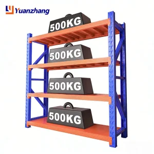 YZ Custom Adjustable 4-Tier Heavy Duty Steel Storage Rack