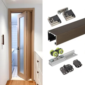 Aluminium Push Door Hardware Kits Sliding Folding Door