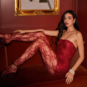 Novo Vestido Envolvente de Renda Sexy
