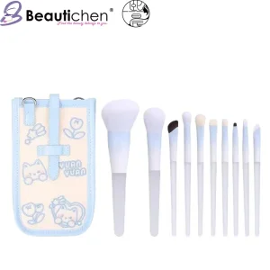 Conjunto de Pincéis de Maquiagem Profissional Beautichen 10-Piece