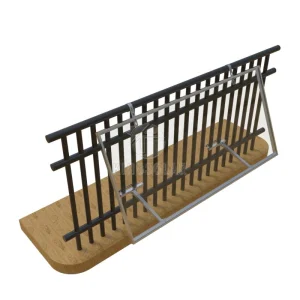 Aluminum Alloy Solar Photovoltaic Adjustable Angle Bracket Mounting System for Balcony Railings