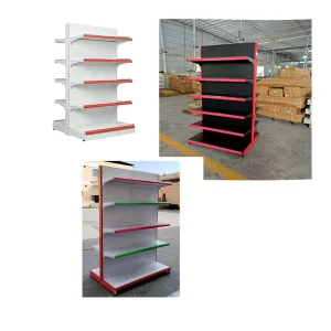 60KG Wholesale Guichang Estantes Layers Black Q235 Steel Light Duty heavy duty, easy assembly supermarket display racks