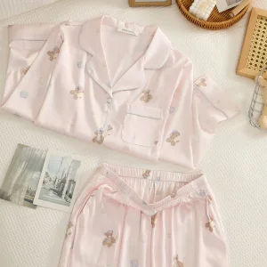 Pijama seda helada primavera otoño