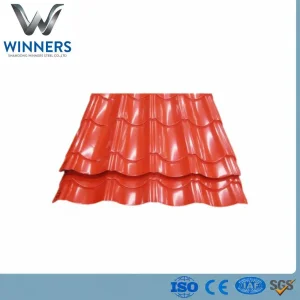 China Corrugated PPGI Color Coated Steel Sheet