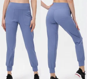Women's High Waist Yoga Pant with Pockets & Elastic Cuffs