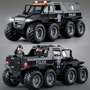 Custom 1/24 Die-Cast Model Car with Anime Doll Feature