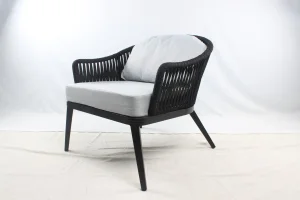 Hotel Project Leisure Rope Loom Chair Outdoor Furniture with Cushion