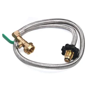 3 Feet Propane Refill Pol Tank Connector Stainless Steel Hose