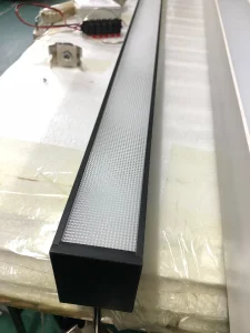 Hanging Pendant Kitchen Office LED Rectangle Strip Lights Lamparas Chandeliers Black New Modern for Home Contemporary 40W