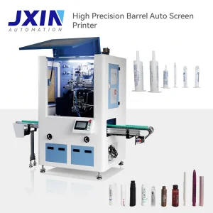 Robust Precision Automatic Screen Printrt for Plastic Tube Barrel Bottles with Flame Treatment and UV System