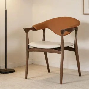 Accent Minimalist Solid Wood Dining Chairs