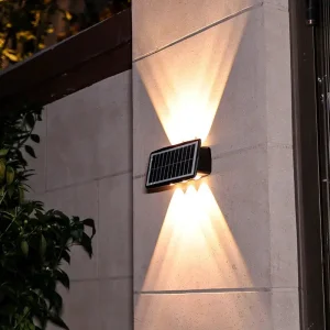 Outdoor Waterproof Colorful &amp; White LED Solar Wall Wash Light