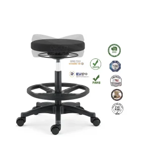 Design Studio Office Active Workplace Ergonomic Tilting Height-adjustable Drawing Footrest Ring Standing Drafting Stool Chair