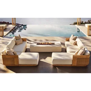 Teak Wood Outdoor Sofa