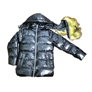 Hooded Puffer Coat Men Padded Fake Down Jacket for Winter